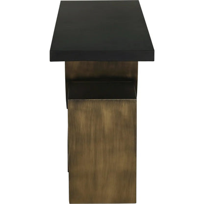 Noir Couture Console Black Industrial Steel