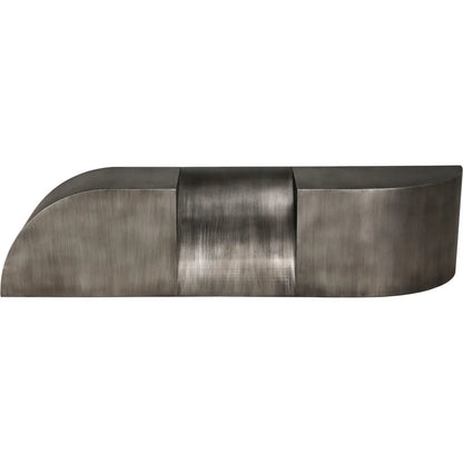 Noir Crafter Bench Sleek Gun Metal Industrial