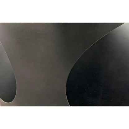 Noir Eclipse Oval Coffee Table Storage Industrial Steel