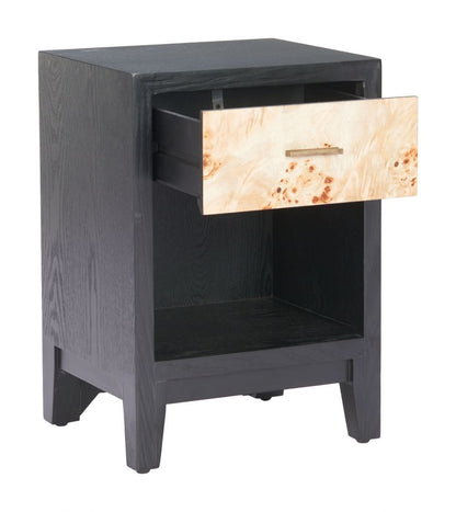 Zuo Modern Noite One Drawer Wooden Side Table