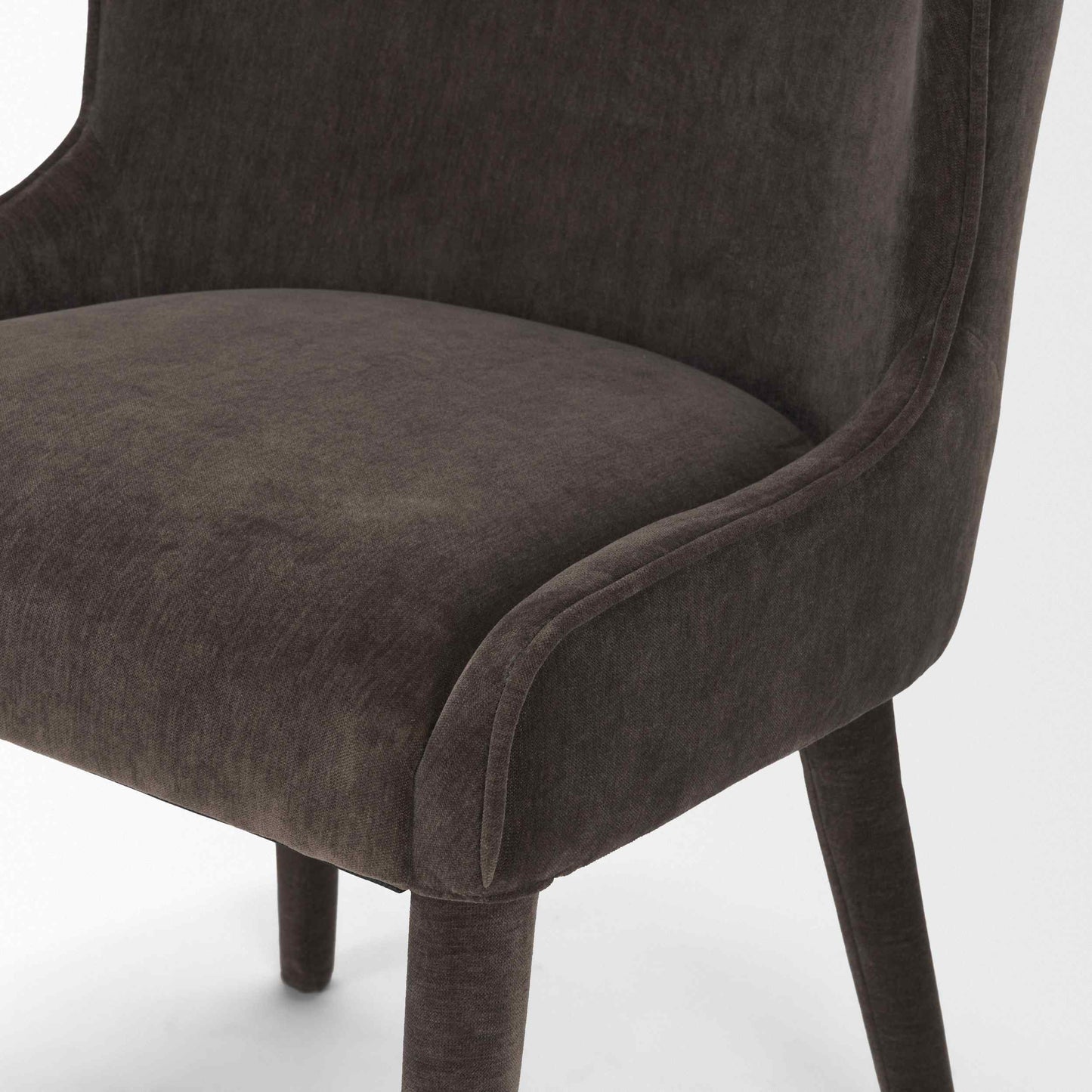 Mercana Nolan Slope Leather Armless Dining Chair 2PC