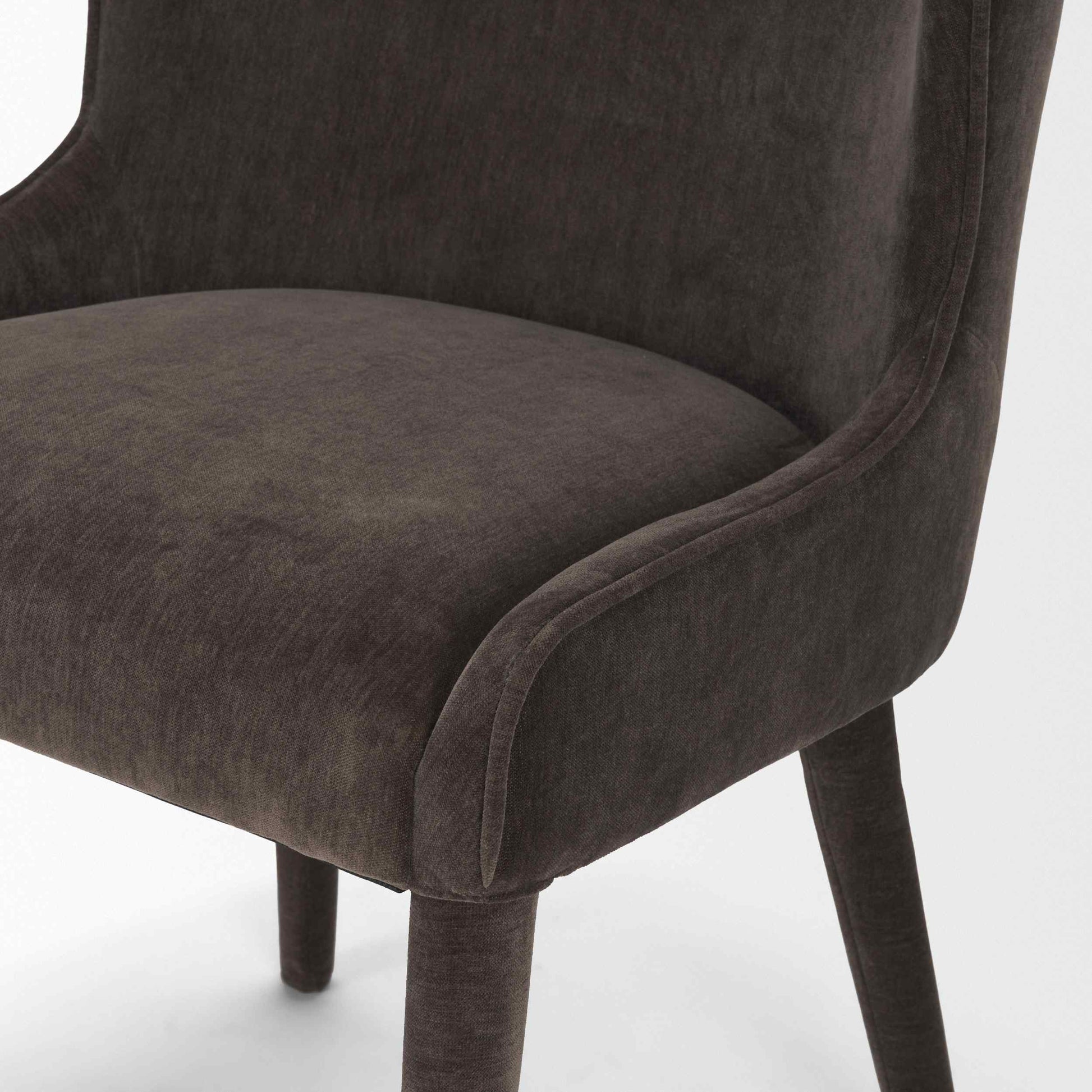 Mercana Nolan Slope Leather Armless Dining Chair 2PC
