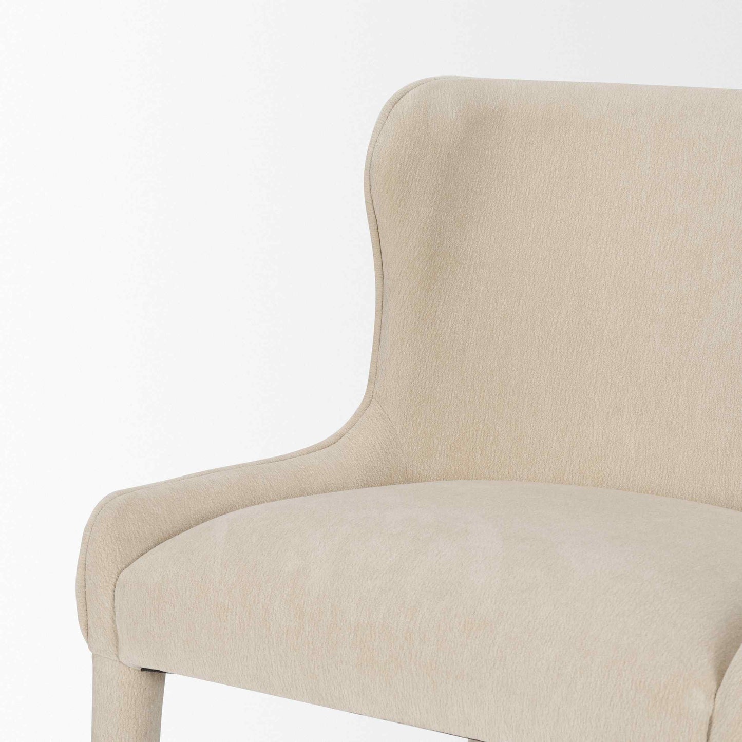 Mercana Nolan Slope Leather Armless Dining Chair 2PC