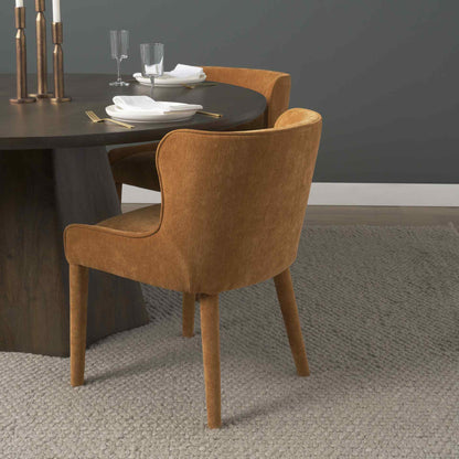 Mercana Nolan Slope Leather Armless Dining Chair 2PC