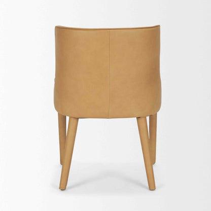 Mercana Nolan Slope Leather Armless Dining Chair 2PC