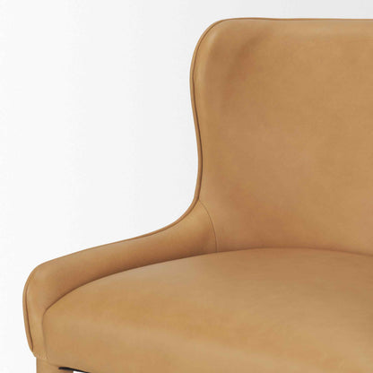 Mercana Nolan Slope Leather Armless Dining Chair 2PC
