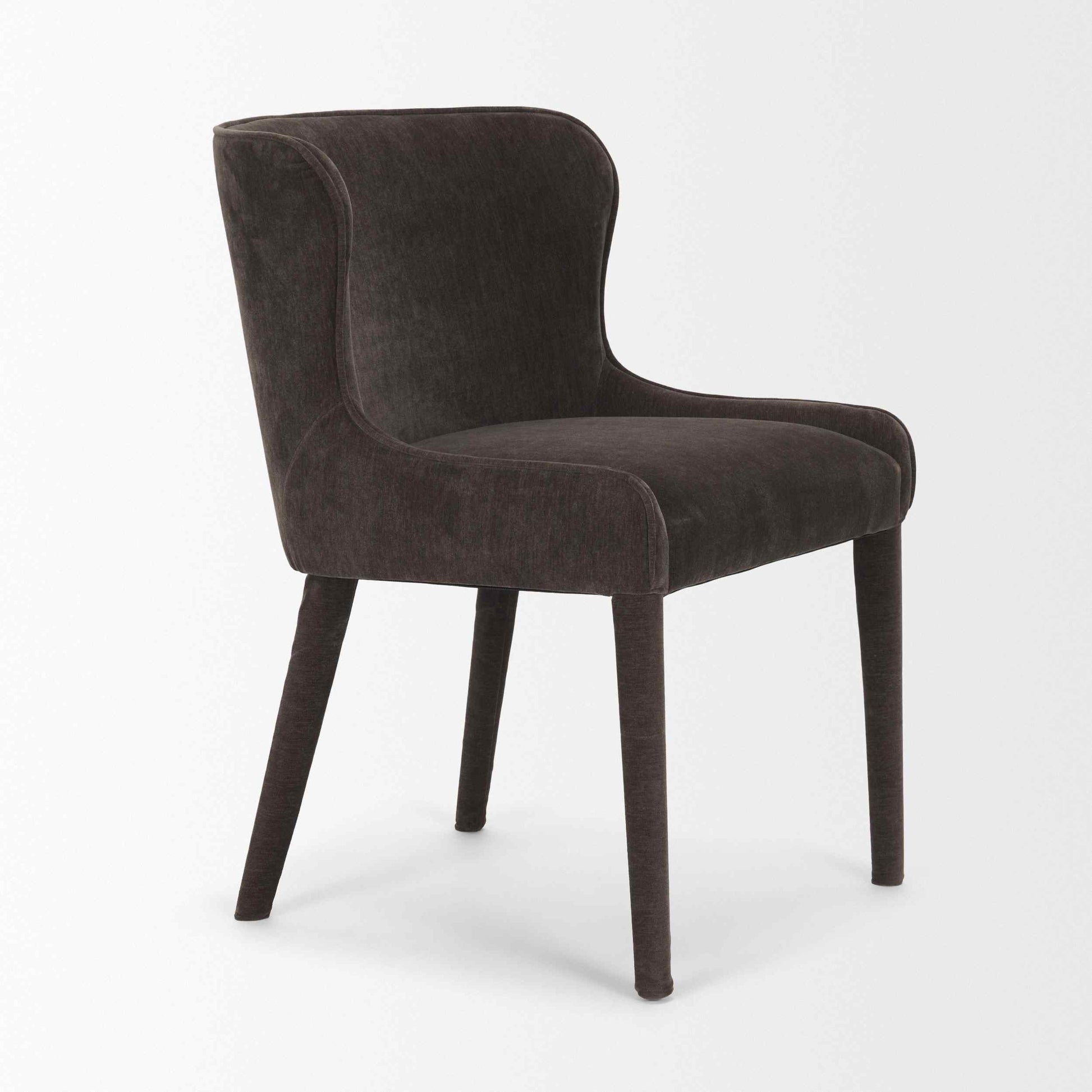 Mercana Nolan Slope Leather Armless Dining Chair 2PC