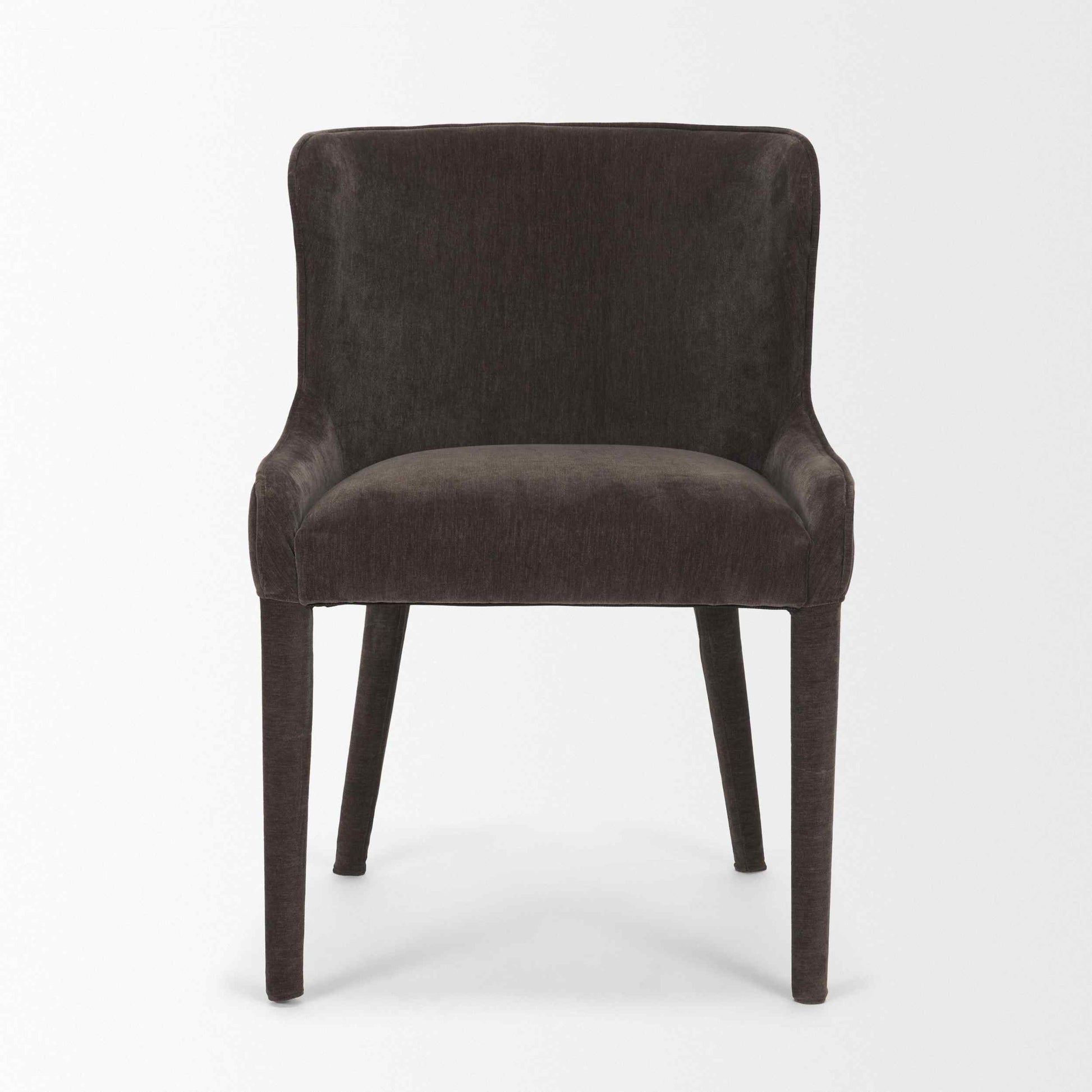 Mercana Nolan Slope Leather Armless Dining Chair 2PC