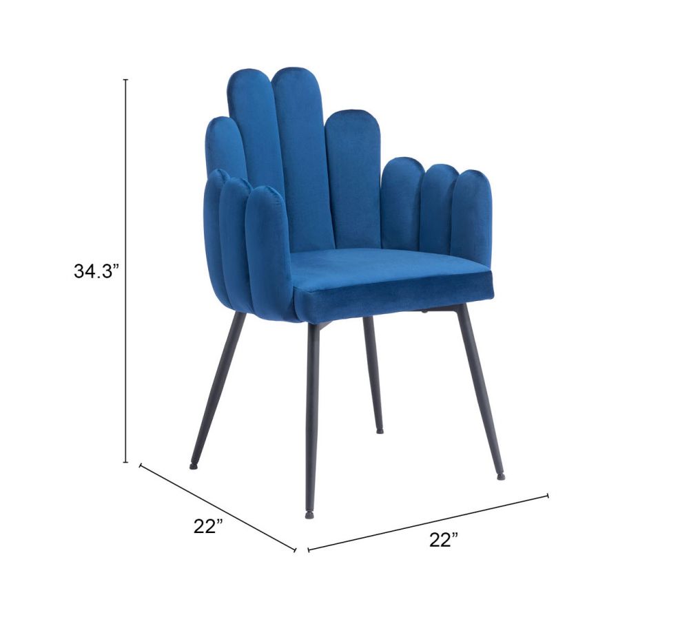Zuo Modern Noosa Velvet Dining Chair 2PC