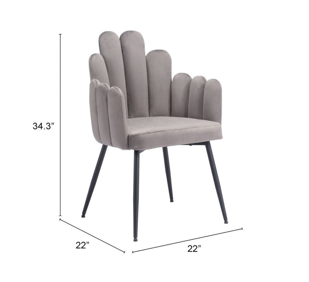 Zuo Modern Noosa Velvet Dining Chair 2PC