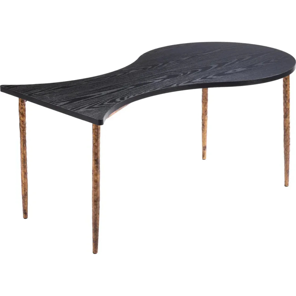 Norden Coffee Table Set (2 - Piece) Black & Bronze - LOOMLAN - Zuo Modern - Coffee Tables