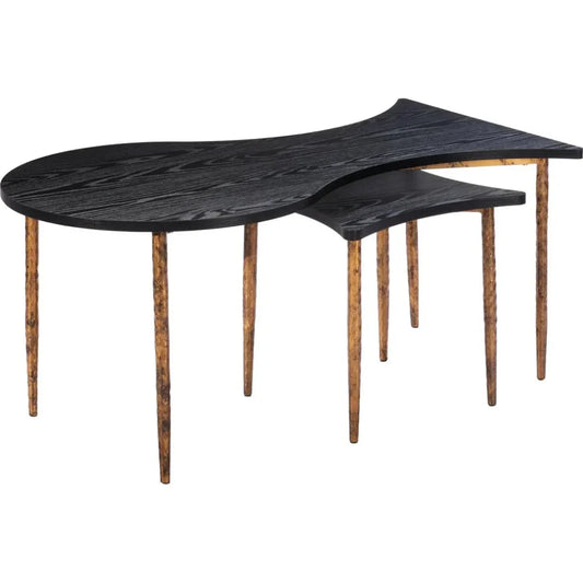 Zuo Modern Norden Coffee Table Set (2-Piece) Black & Bronze