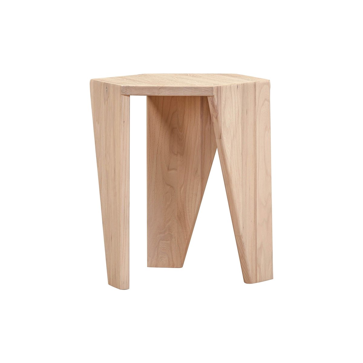 LH Home Nordic Three Leg Wood Side Table
