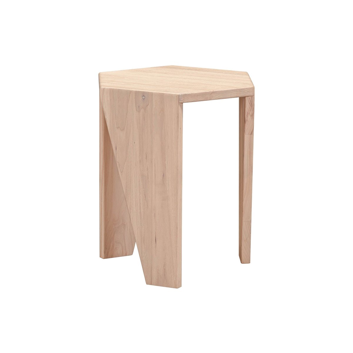 LH Home Nordic Three Leg Wood Side Table