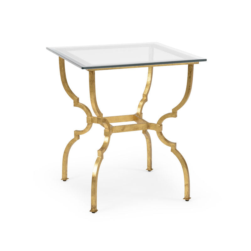 Chelsea House Norwich Clear Glass Top Square Side Table