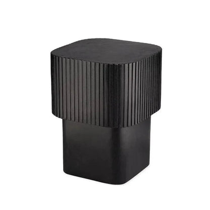 Notch Textural Square Accent Table