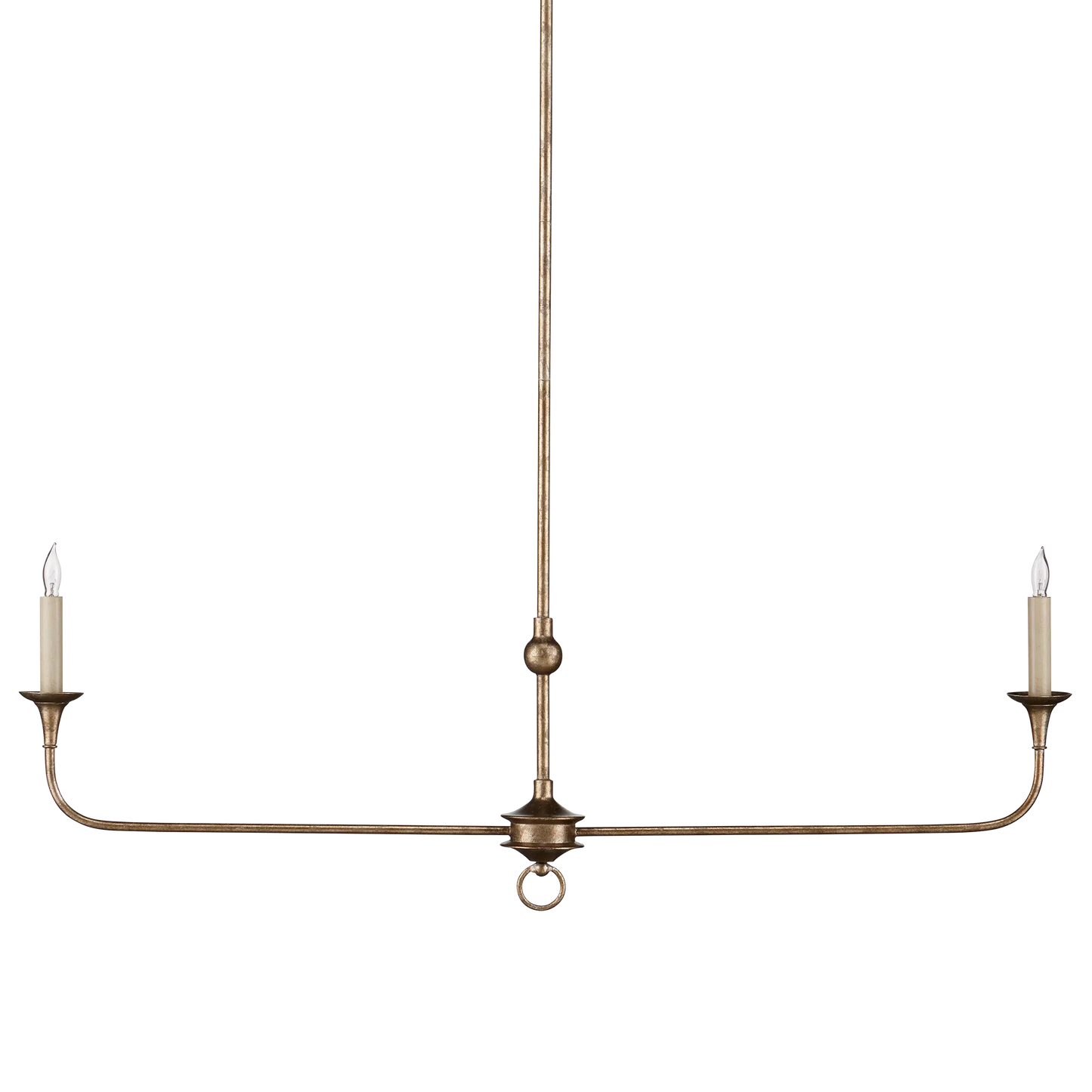 Nottaway Bronze Linear Chandelier-Chandeliers-Currey & Co-Sideboards and Things