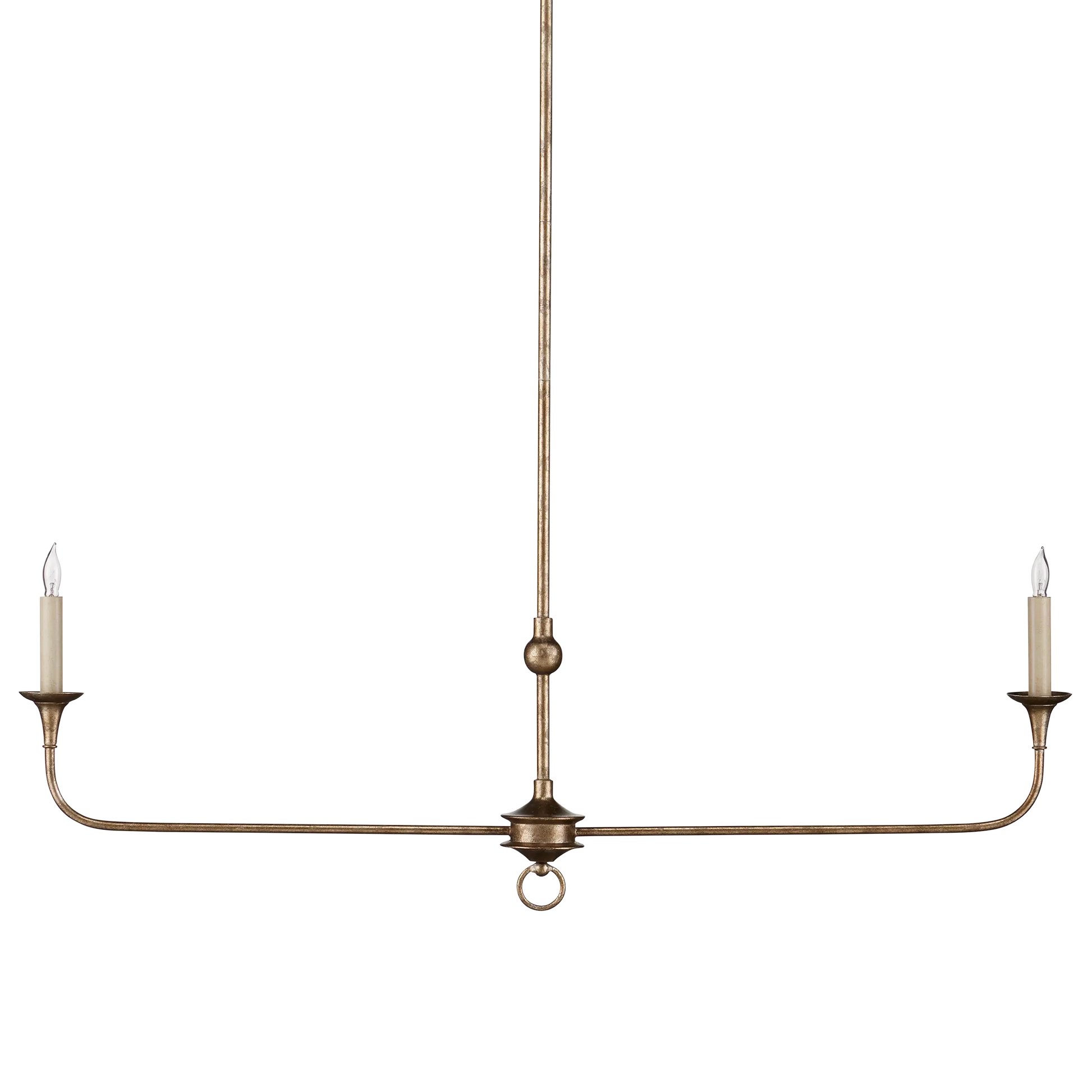 Nottaway Bronze Linear Chandelier-Chandeliers-Currey & Co-Sideboards and Things