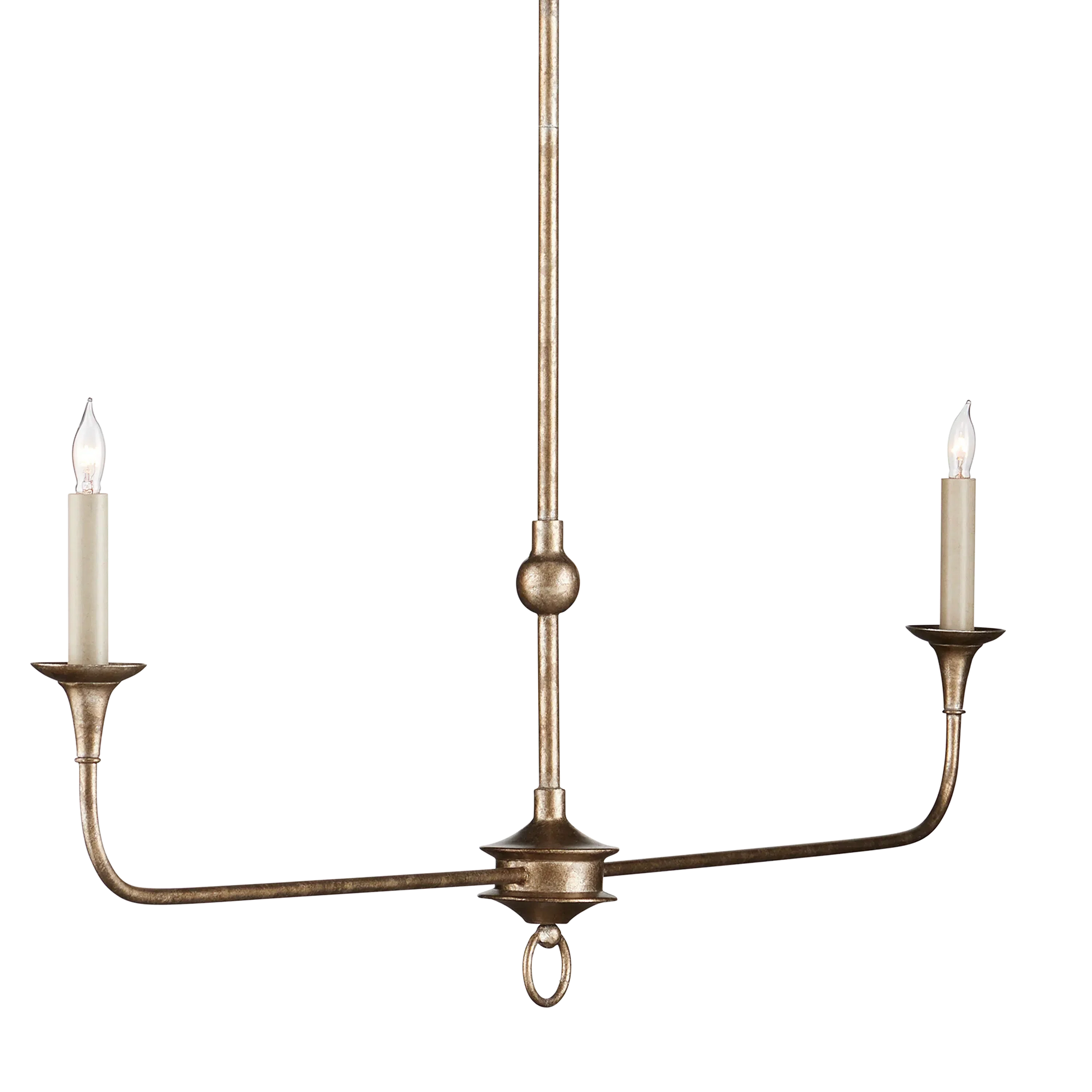 Nottaway Bronze Linear Chandelier-Chandeliers-Currey & Co-Sideboards and Things