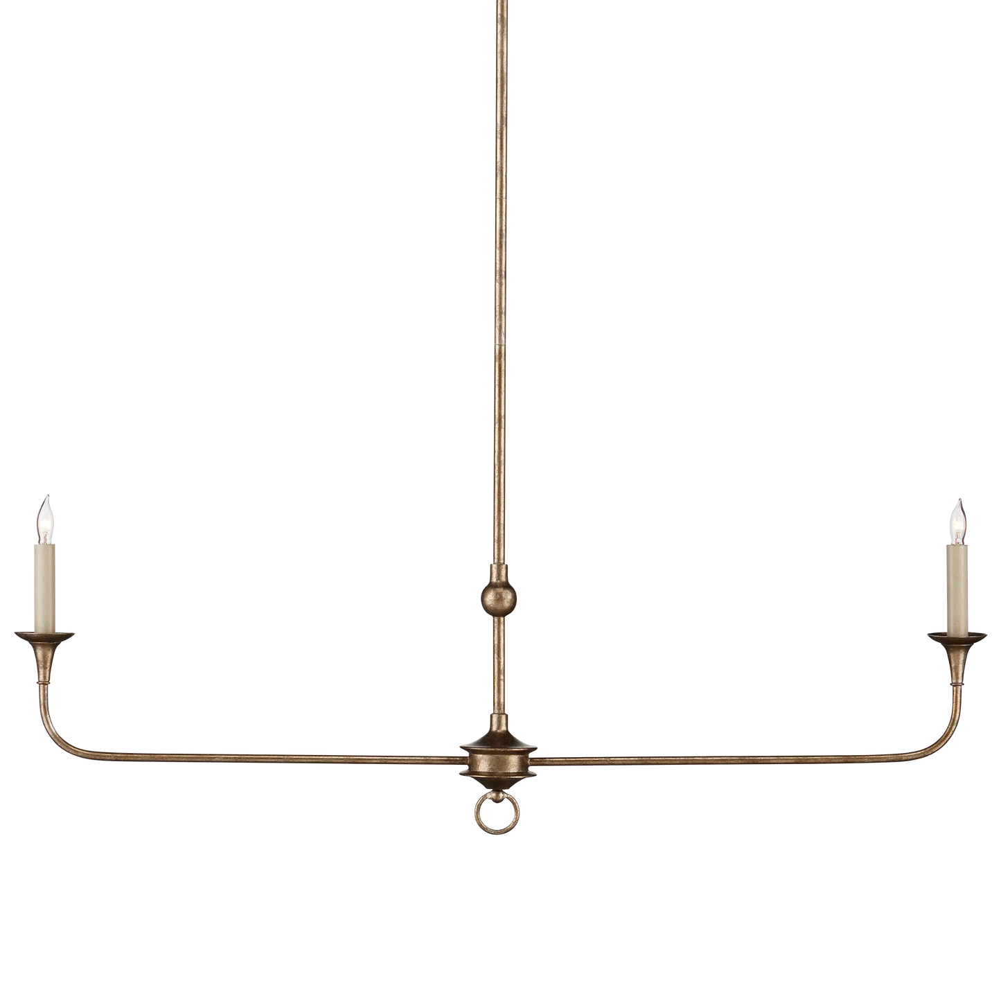 Nottaway Bronze Linear Chandelier-Chandeliers-Currey & Co-Sideboards and Things