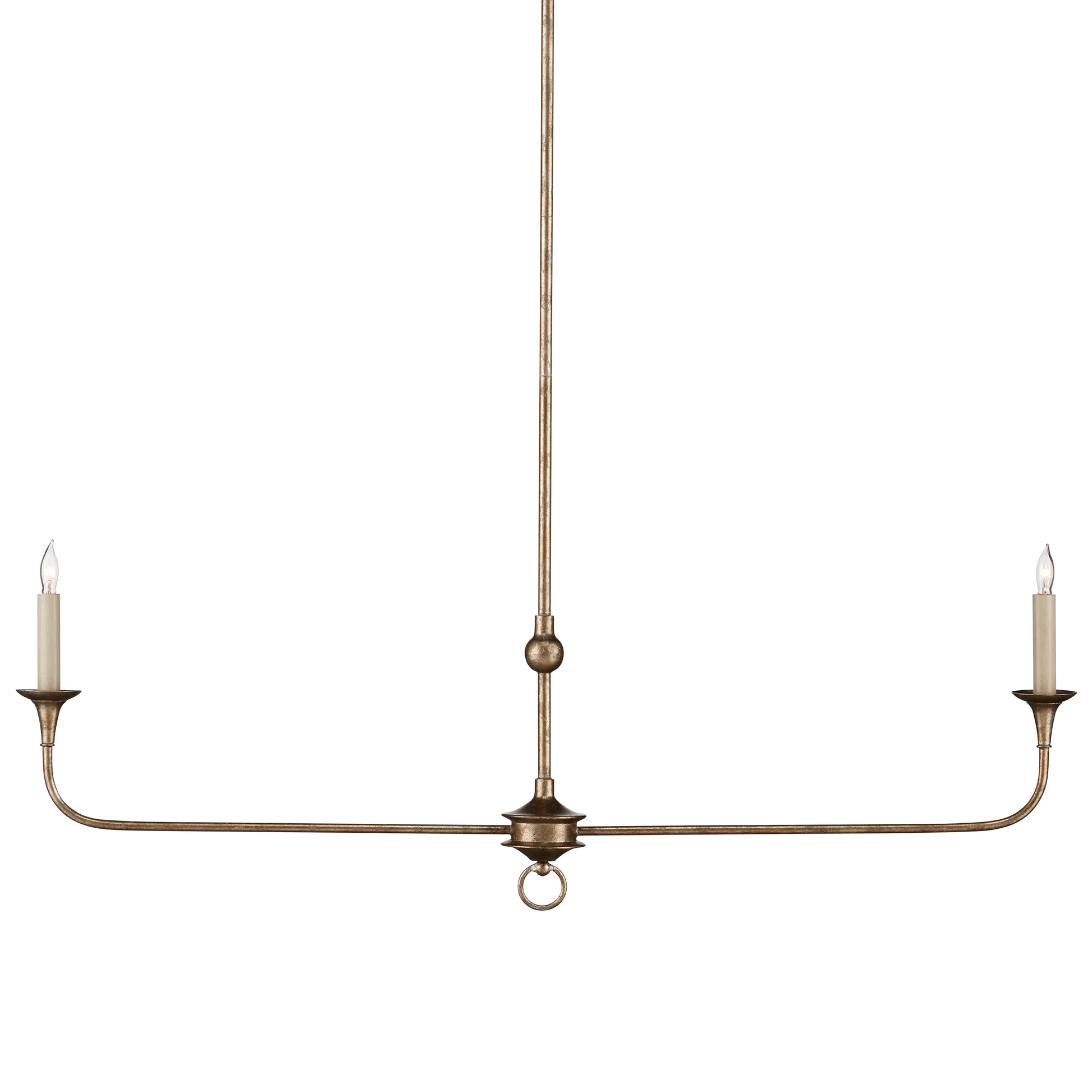 Nottaway Bronze Linear Chandelier-Chandeliers-Currey & Co-Sideboards and Things