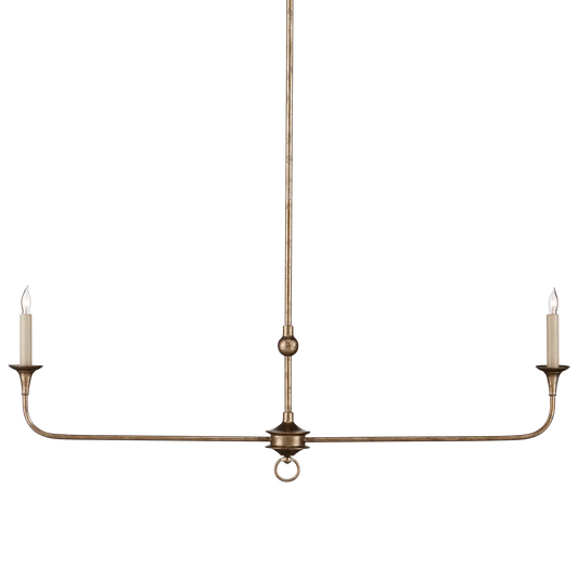 Nottaway Bronze Linear Chandelier-Chandeliers-Currey & Co-Sideboards and Things