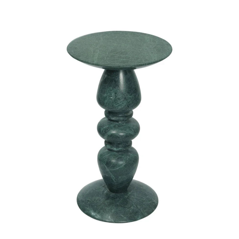 Nubia Marble Elegance Green Accent Table