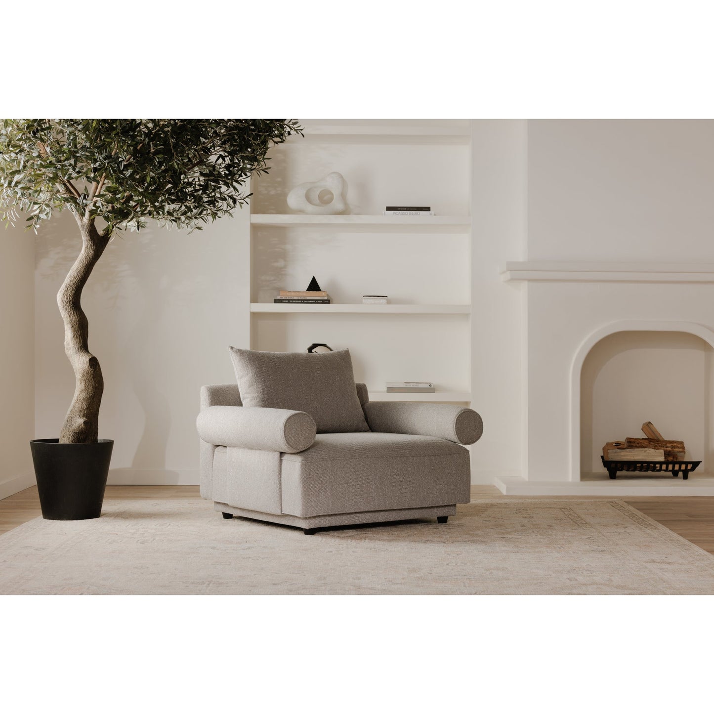 Rosello Polyester Upholstered Armchair