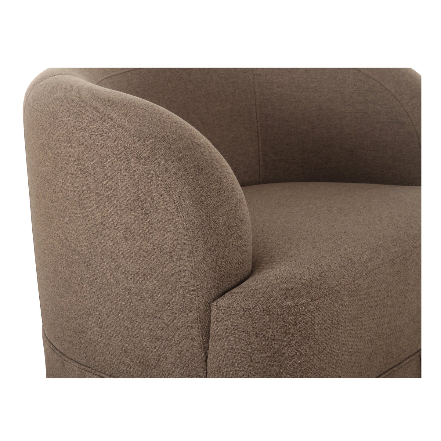 Maren Wood Beige Armless Swivel Chair