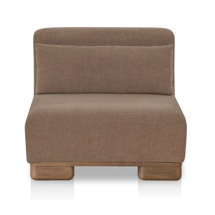 June Performance Fabric Armless Slipper Chair