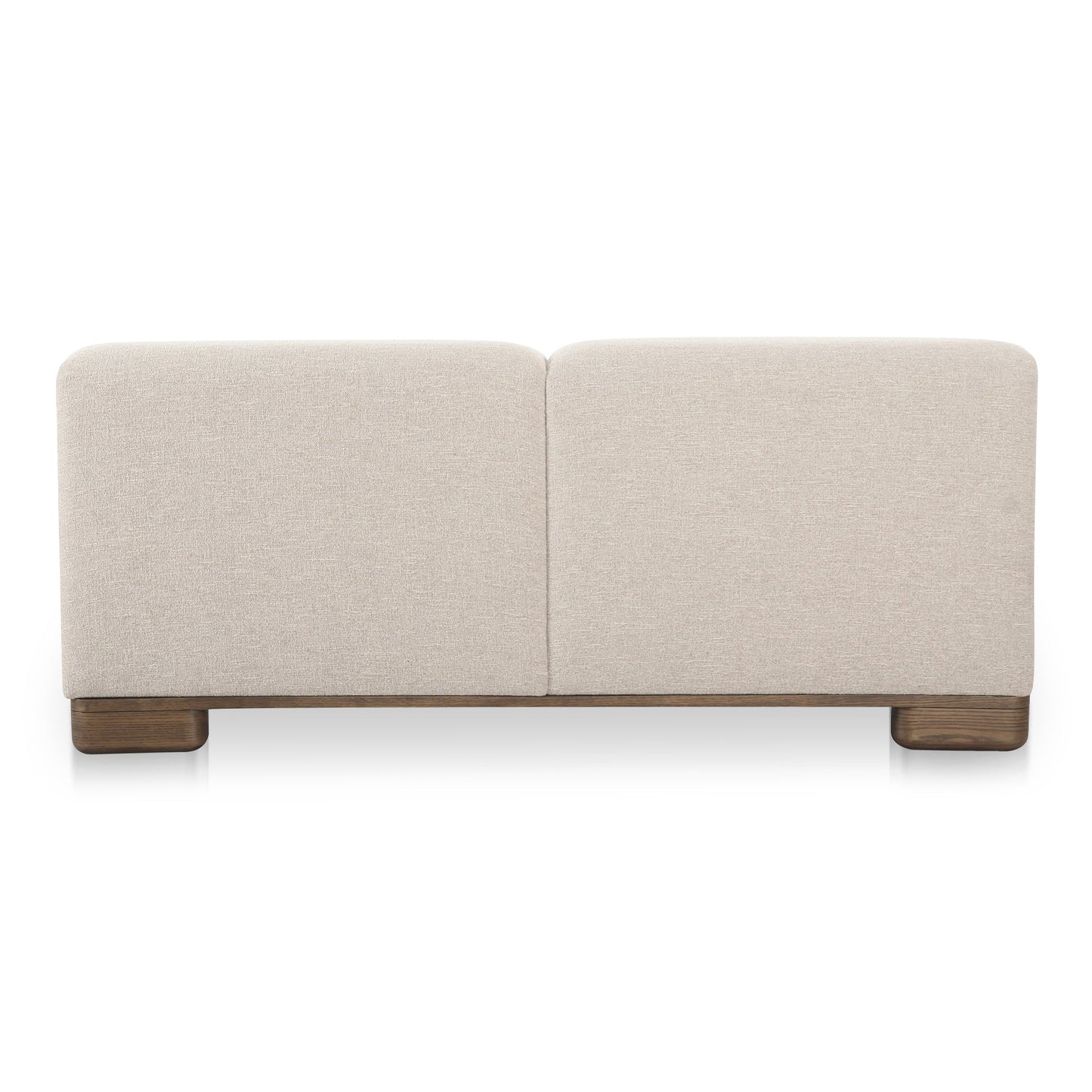 June Wood Beige Sofa