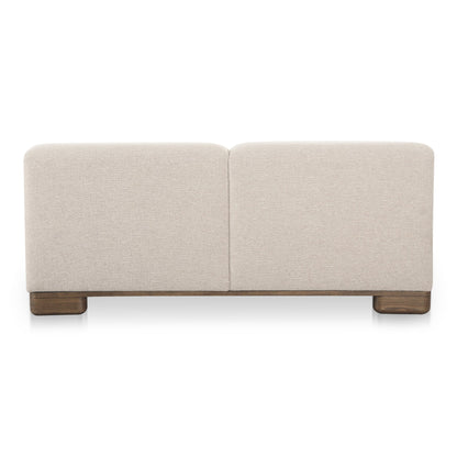 June Wood Beige Sofa