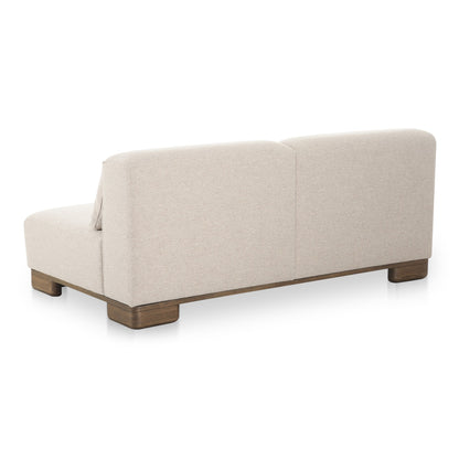 June Wood Beige Sofa