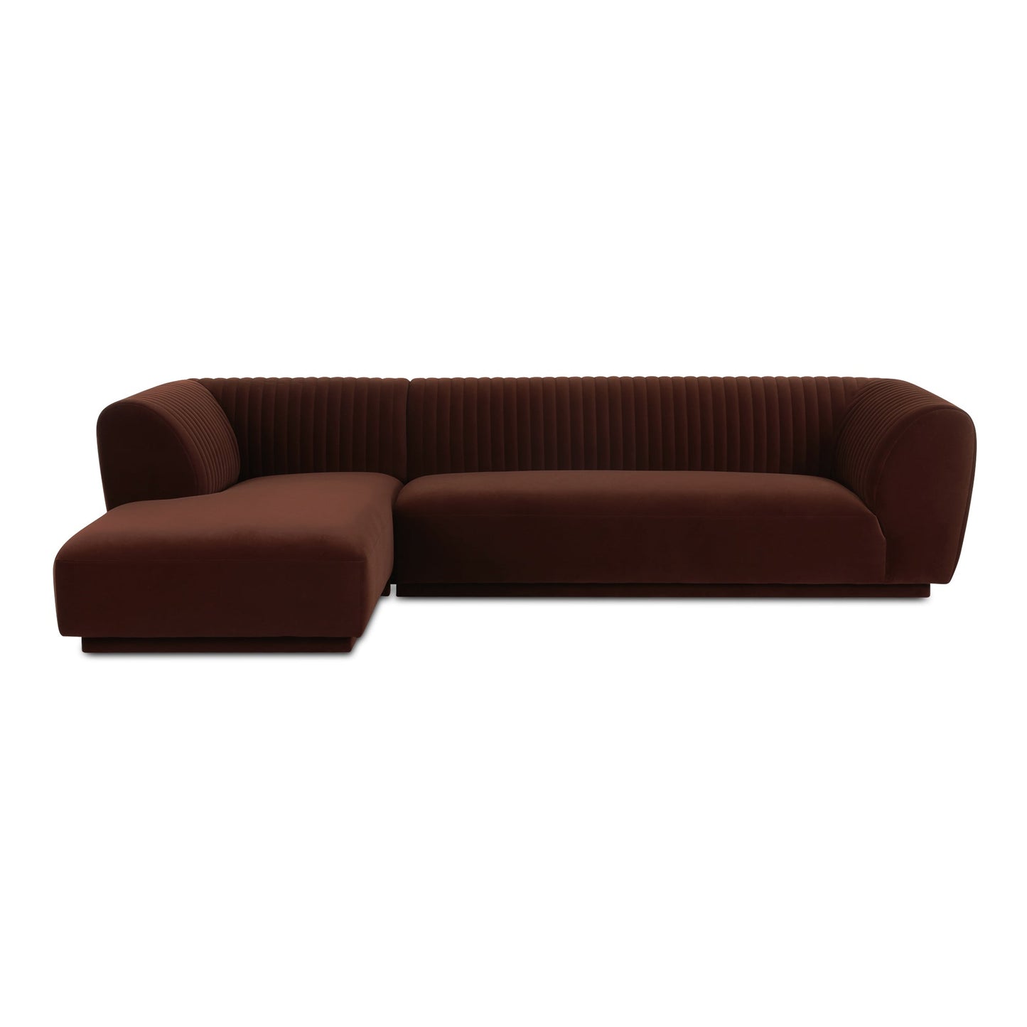 Zandro Polyester Upholstered Sectional Left