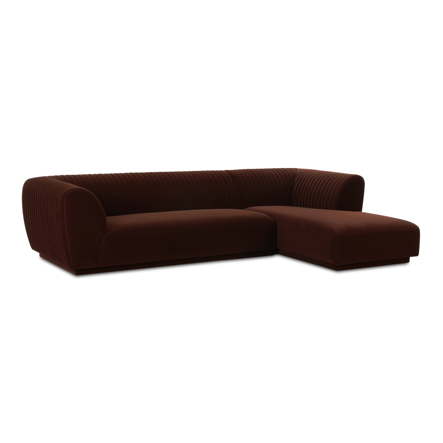 Zandro Polyester Upholstered Sectional Left