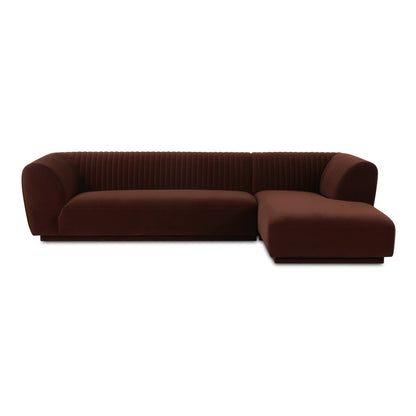 Zandro Polyester Upholstered Sectional Right