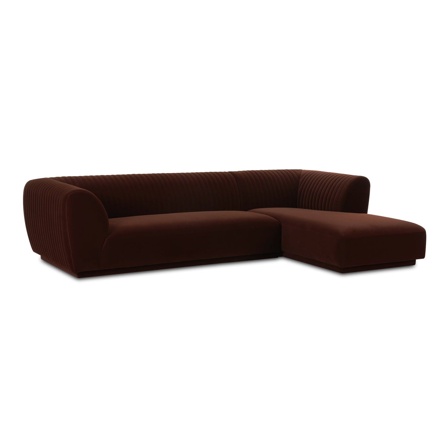 Zandro Polyester Upholstered Sectional Right