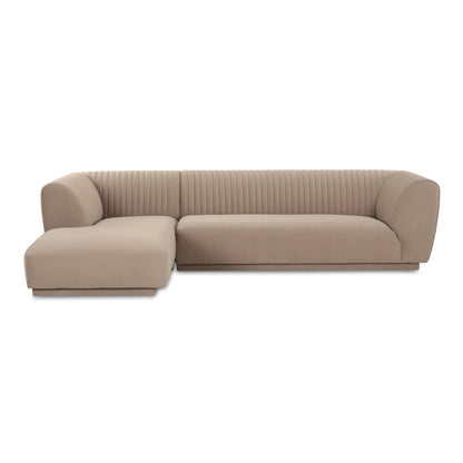 Zandro Polyester Upholstered Sectional Left