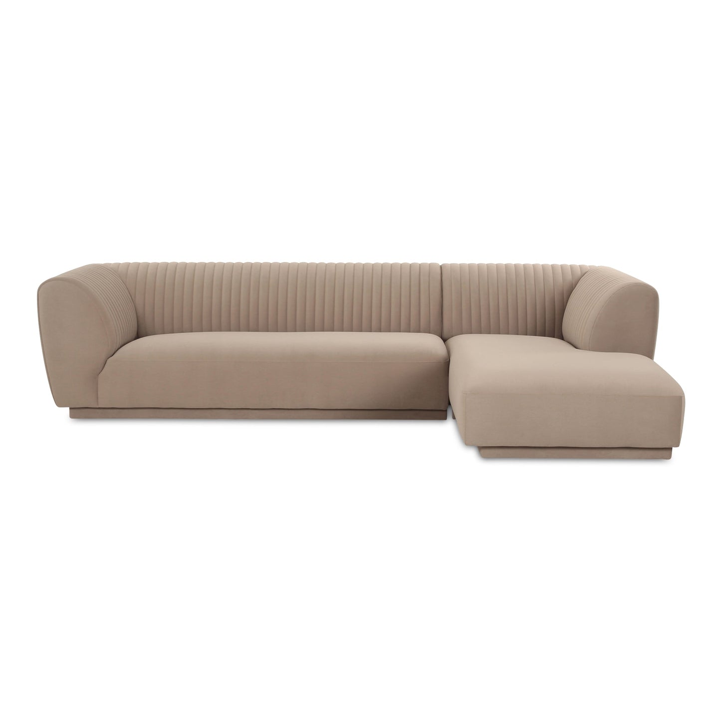 Zandro Polyester Upholstered Sectional Right