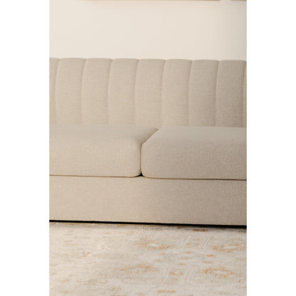 Rosy Polyester Upholstered Sofa