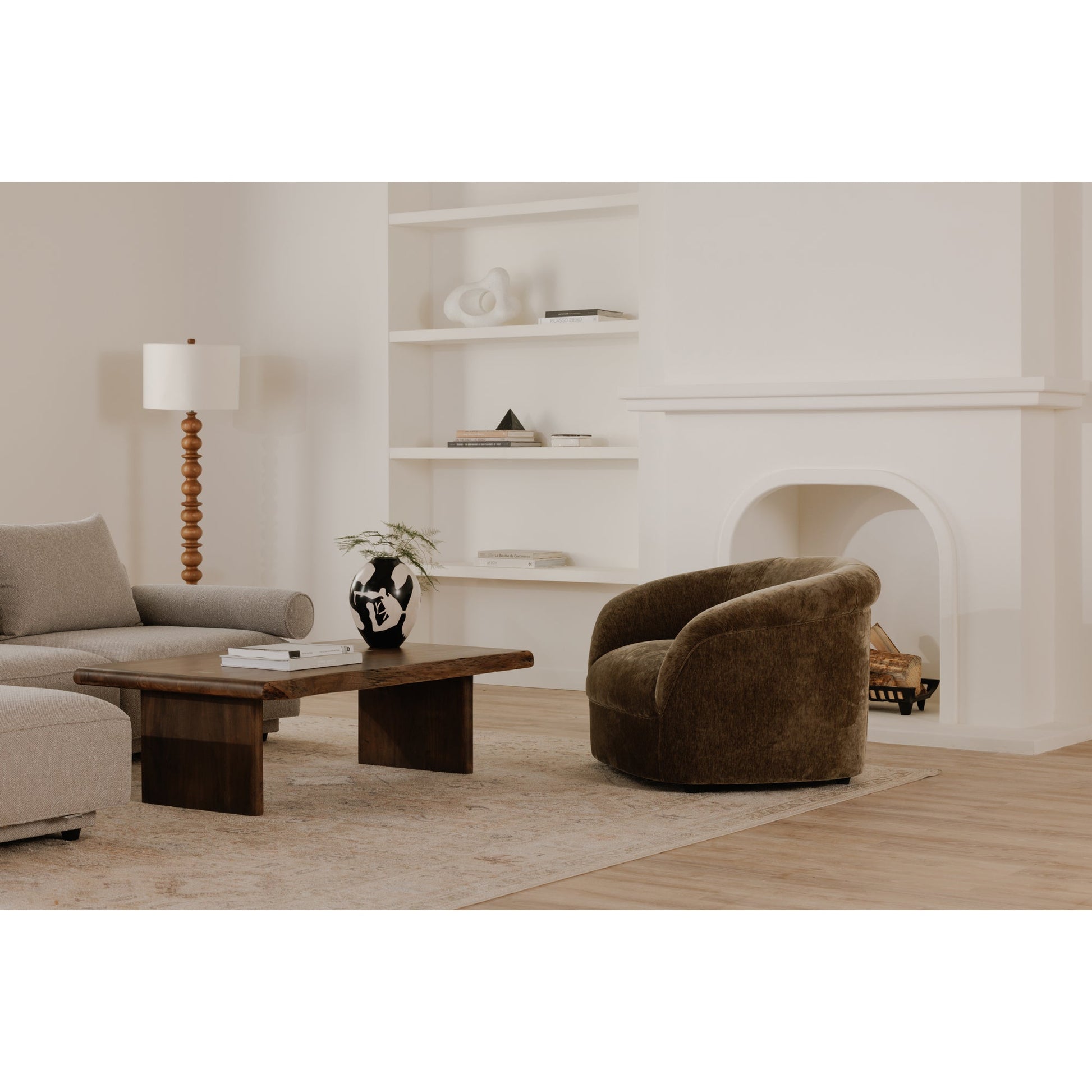 Moe's Home Thora Performance Fabric Lounge Armchair