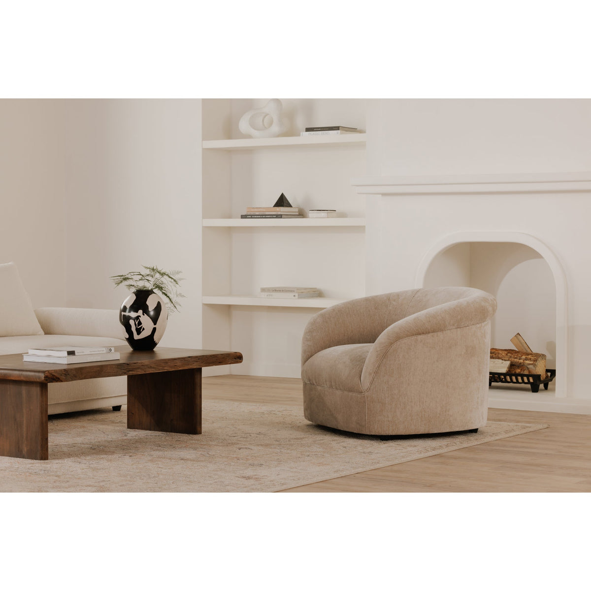 Moe's Home Thora Performance Fabric Lounge Armchair