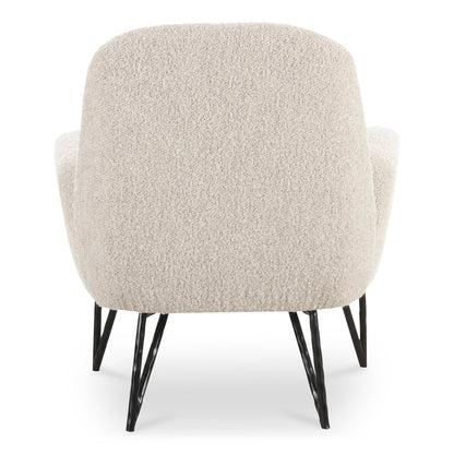 Sienna Polyester Upholstered Beige Accent Armchair