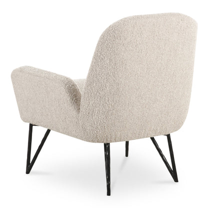 Sienna Polyester Upholstered Beige Accent Armchair