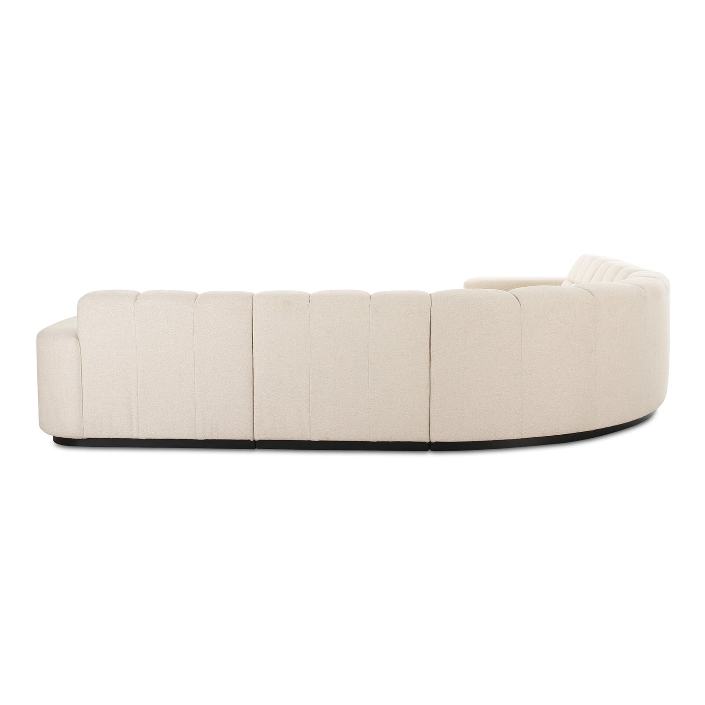 Roman Polyester Upholstered L-Shaped Sectional