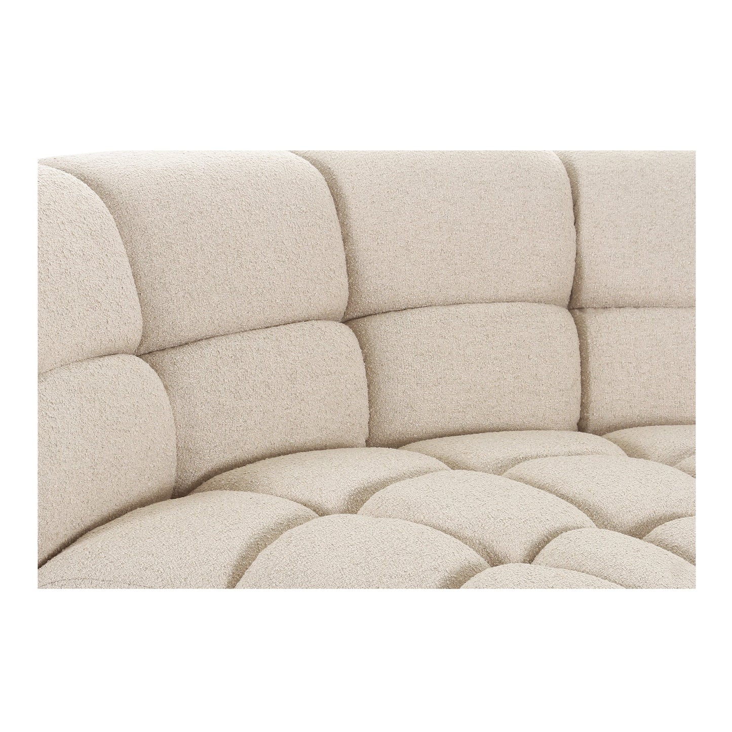 Roman Polyester Upholstered L-Shaped Sectional