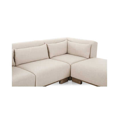 June Oatmeal Lounge Modular Sectional