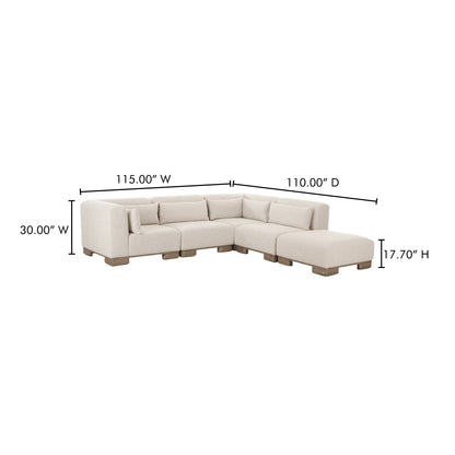 June Dream Oatmeal Modular Sectional