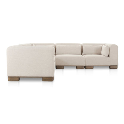 June Beige Classic L-Shaped Modular Sectional