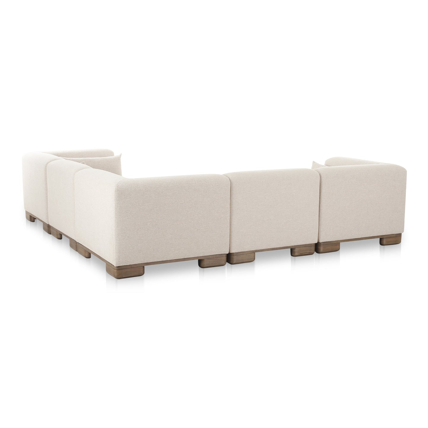 June Beige Classic L-Shaped Modular Sectional